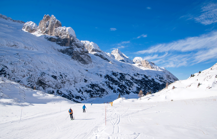 Skiing in Arabba ski resort