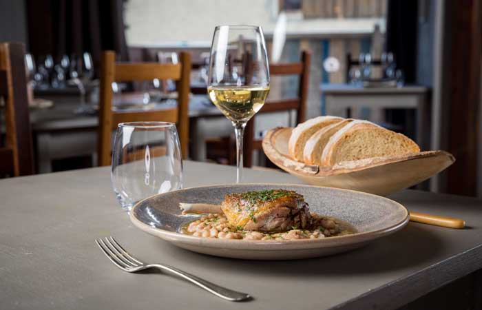 Confit-of-duck-with-haricot-beans-and-garlic by-Andrew-Hayes-Watkins