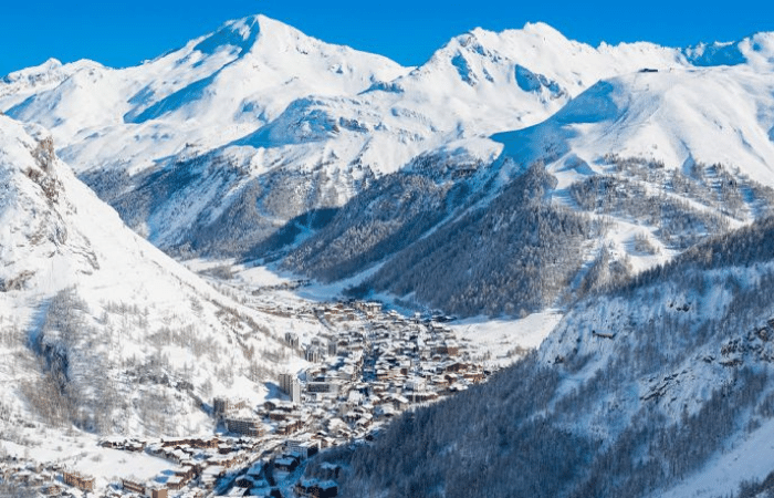 Driving to the Alps Val d'Isere