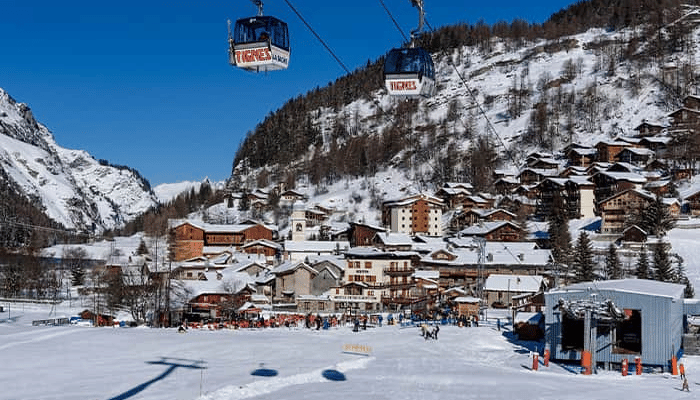 Tignes ski resort in France one of the best ski in ski out resorts