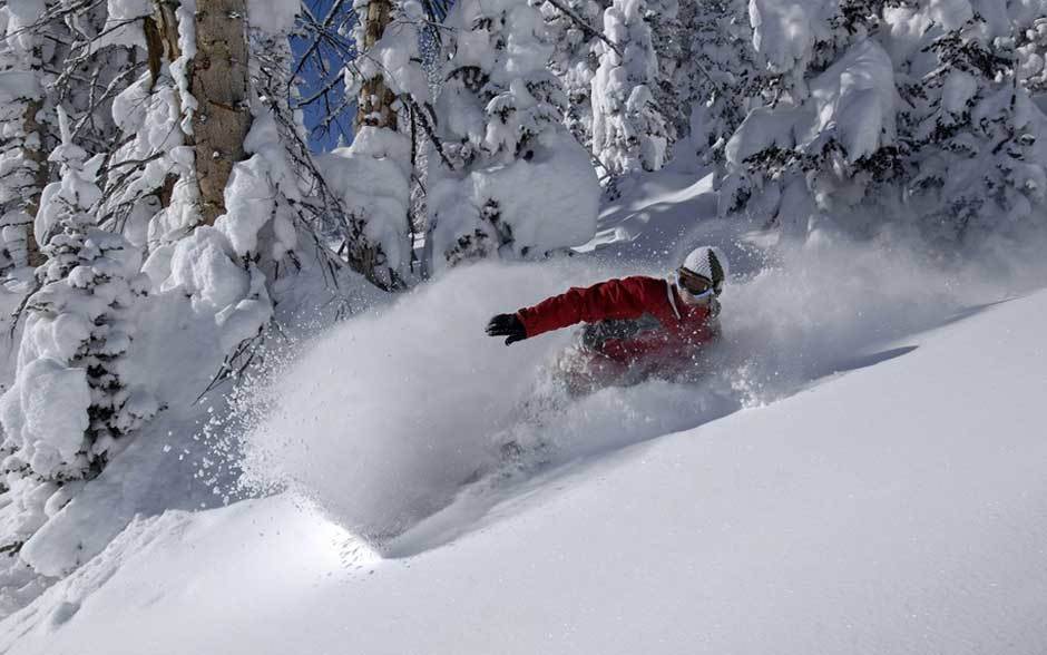 Snowboarding in Steamboat