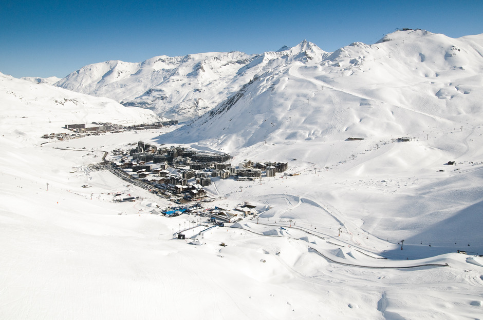 Tignes Village Aerial