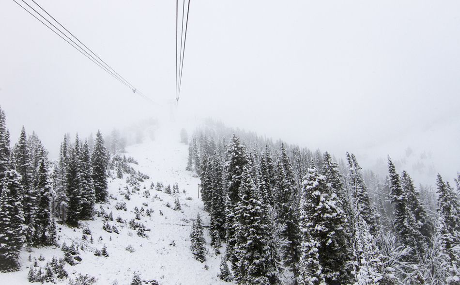 Snowboarding in Jackson Hole