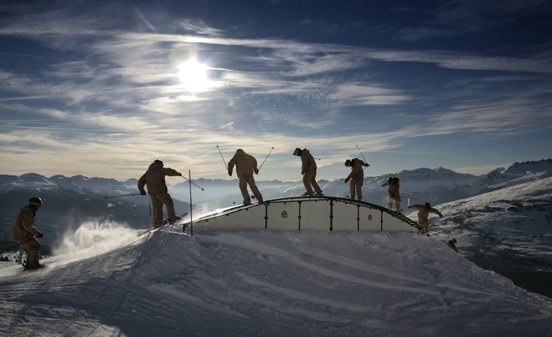 Skiing in Les Arcs