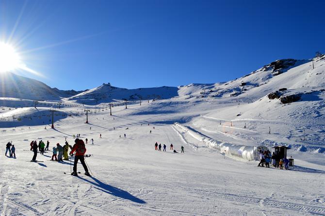 Skiing in Sierra Nevada