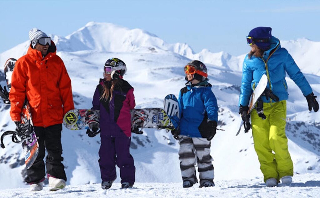 Snowboarding in Les Arcs 1950