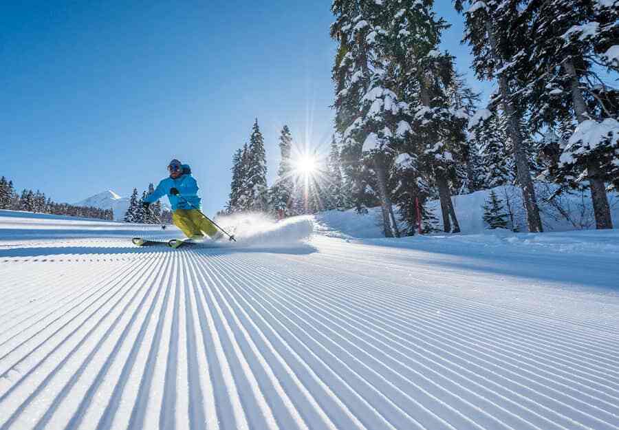 Skiing in Les Arcs 1800