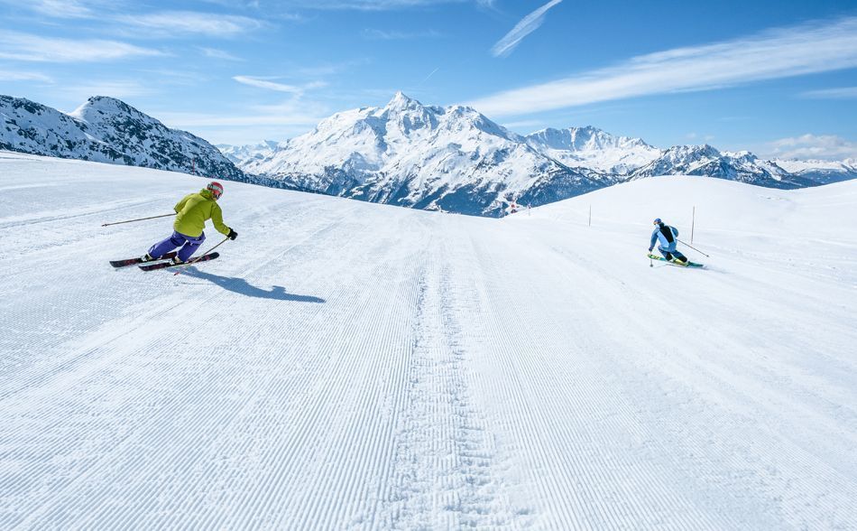 Skiing in La Rosière