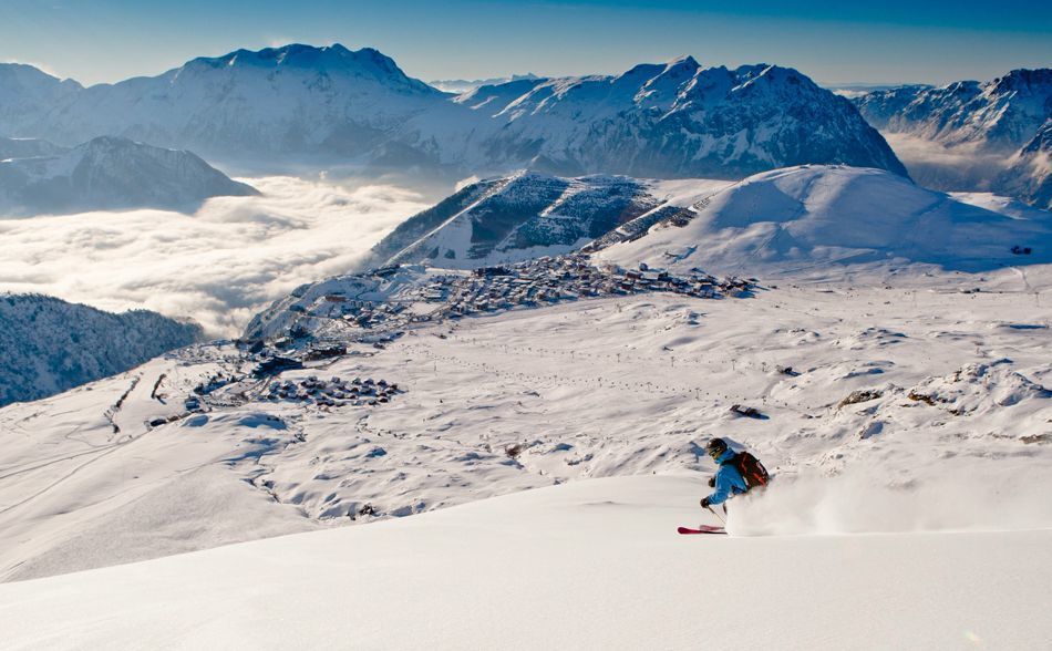 Skiing in Alpe d'Huez