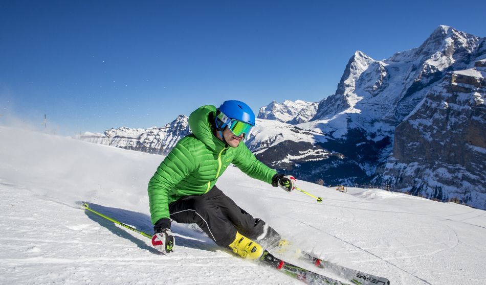 Skiing in Mürren