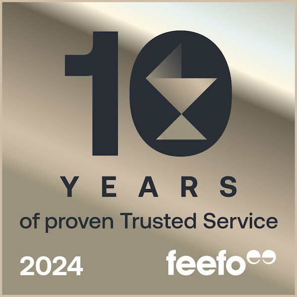 Feefo - 10 Years of Trusted Service